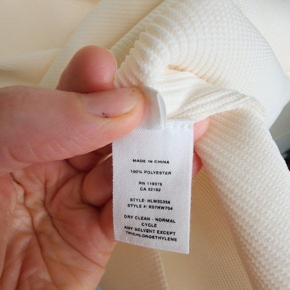 Helmut Lang Ivory Slash Dress M - Picture 7 of 8